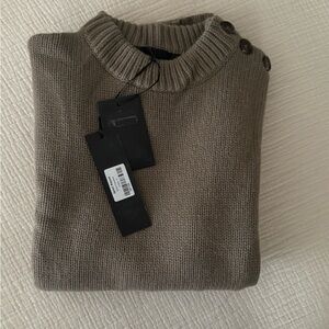 Jenni Kayne Grace Crewneck Sweater Umber M *NWT*